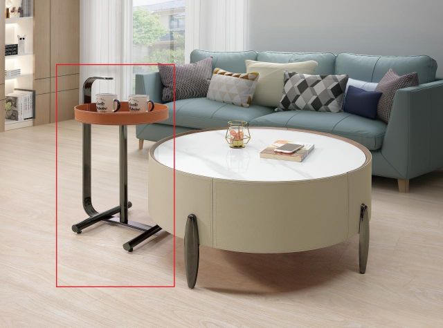 勞柏馬鞍皮小茶几